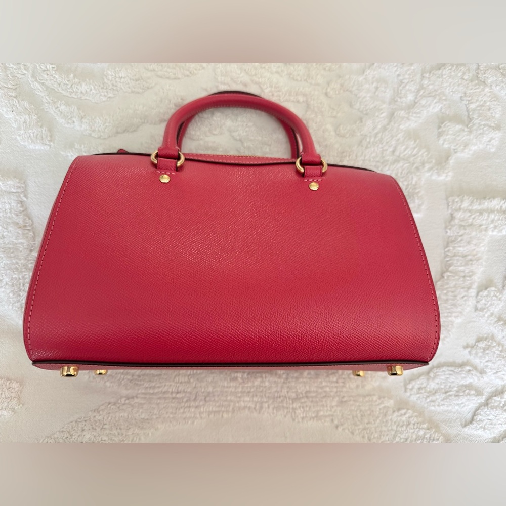 GENUINE NWOT COACH BOWLING BAG IN GORGEOUS STRAWBERRY MIST ORIG $250 - Picture 5 of 8